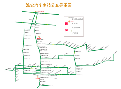 淮安市區(qū)汽車客運站交通導(dǎo)乘
