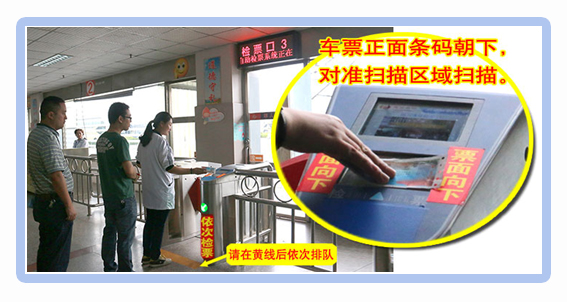 自助檢票須知